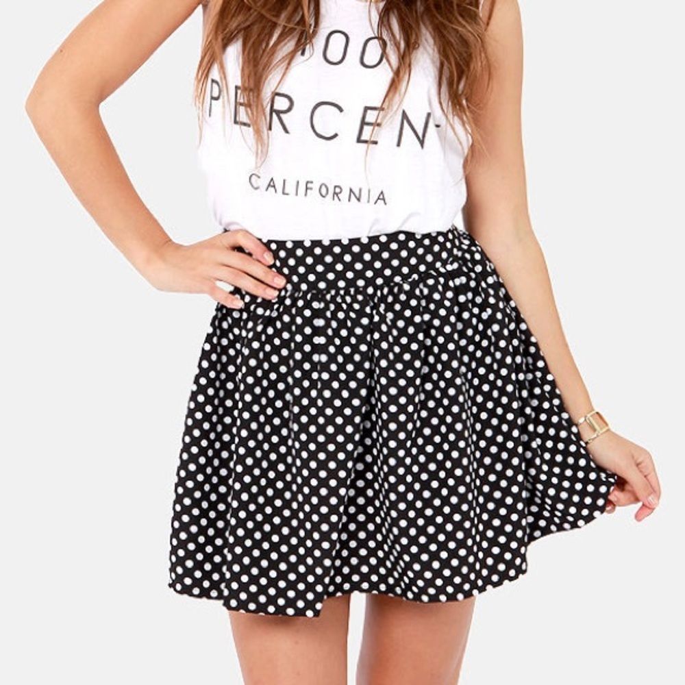 L’atiste polka dot skirt